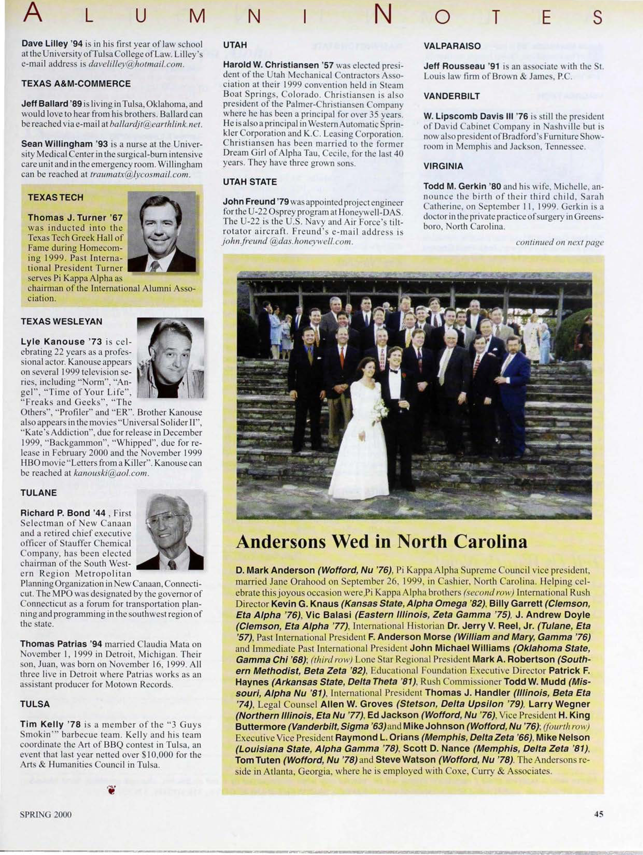 Anderson Wed In North Carolina